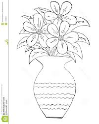 Flower Vase Sketch Images Flower Vase Drawing Flower Drawing Flower Sketches