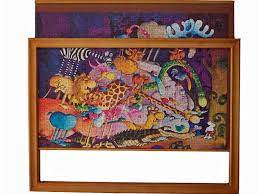 Made from real wood and looks like a . Jigsaw Frame Troublefree Framing Puzzle Frame Frame Cool Things To Buy