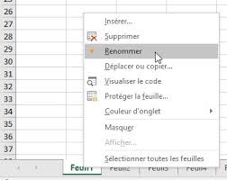 La feuille calculation contient un rapport de calculs. Comment Manipuler Les Feuilles De Calcul Ajouter Copier Deplacer Supprimer Sur Excel Excel Formation