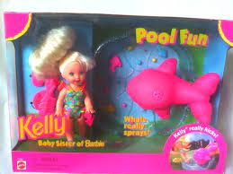 I tried dying it with gouache paint and while i wouldn't. Kelly Barbie 90s Barbie Dolls Childhood Toys