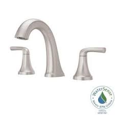 Pfister Ladera 8 In Widespread 2 Handle Bathroom Faucet In Spot Defense Brushed Nickel Lf 049 Lrgs The Home Depot Bathroom Faucets Brushed Nickel Faucet Faucet