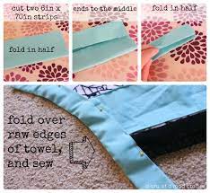 Fold over both the towel and apron in half. Diy Bathing Towel Apron Diary Of A Mad Crafter