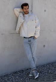 Veste marine/blanche homme lacoste sport. Veste En Jean Blanche Christian Dior 801 Farfetch Com Lookastic France