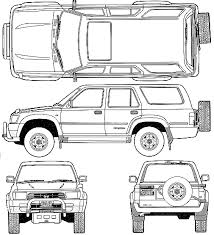 From the roomy and reliable rav4, to the luxurious and competent harrier, these. 1991 Toyota Hilux V 4wd Surf Suv Blueprints Free Outlines