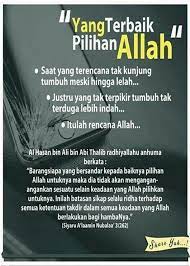 Yang Terbaik Pilihan Allah Hikmat Kutipan Bijak Kutipan Terbaik