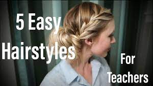 5 Simple And Easy Teacher Hairstyles Youtube Teacher Hairstyles Teacher Hair Work Hairstyles