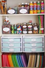 Smart ideas for organizing craft supplies in craft rooms, sewing rooms, scrapbook rooms. Crafts Supplies In Storage Craft Room Office Kids Craft Room Craft Room Organization