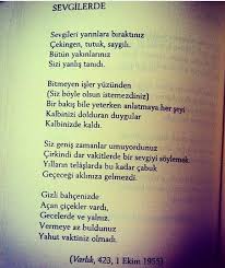 Sevgileri Yarinlara Biraktiniz Soz Ucar Yazi Kalir Duygular Ve Yaz