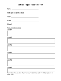 Sample new vendor request form maintenance template excel service. Vehicle Repair Request Form Fill Online Printable Fillable Blank Pdffiller