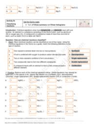 Learn vocabulary, terms, and more with flashcards, games, and other study tools. Solution Balancing Chemical Equations Gizmo Converted Pdf 1 Studypool