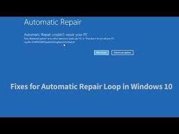 Automatic Repair Loop Fix Windows 10 3 Ways Youtube Windows 10 Windows 10 Operating System Repair