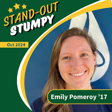 Meet our Stand-Out Stumpy, Emily Pomeroy, '17! 🌊🌞 As Operations  Coordinator at The Marine Mammal Center in San Luis Obispo in California ,  Emily supports the rescue and rehabilitation of stranded marine