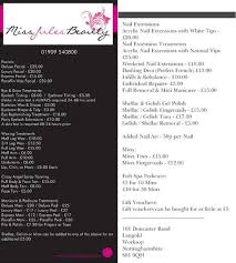 Salon Price List Salon Price List Salons Sample Resume