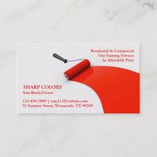 Painting Business Card Zazzle Com Painted Business Cards Painter Business Card Business Cards How to start a paint party business!