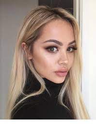 I Love Natural Makeups Blonde Asian Hair Blonde Hair Dark Eyebrows Asian Hair
