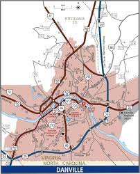 Danville Va On Map Danville Map