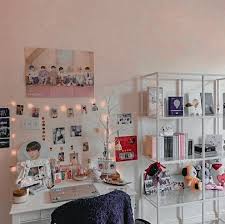 Bts Exo Blackpink Twice Ikon Sb19 Merch Merchandise Kpop Korean Aesthetic Room Desk Study A Army Room Decor Room Ideas Bedroom Aesthetic Bedroom