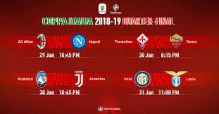 Far more important for atalanta is wednesday's coppa italia final against juventus, from whom they took four points in the league this season and against whom they gleefully measure the extent of their rise. Startimes Coppa Italia 2018 2019 Quarter Finals Fixture Facebook