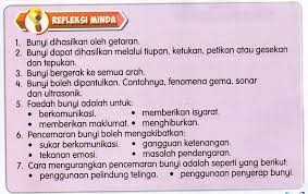 Nota Sains Tahun 4 Unit 6 Bunyi Chang Tun Kuet
