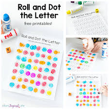Just click on the icons, download the file(s) and print . Roll And Dot The Letter Alphabet Activity And Printable