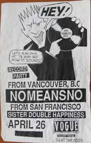 Nomeansno Concert Posters Double Happiness Shows