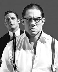 Tom Hardy as the Kray twins in the 2015 movie LEGEND directed by Brian  Helgeland