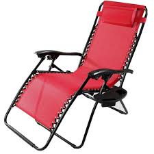 Get it as soon as thu, jul 8. Sunnydaze Decor Oversized Red Zero Gravity Sling Patio Lounge Chair With Cupholder Dl 779 The Home Depot