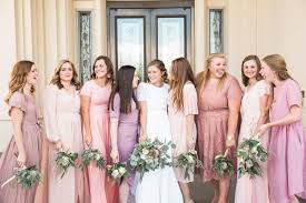 Blush Bridesmaid Dresses Mismatch Bridesmaid Dresses Blush Mismatch Bridesmaid Dress Temple Wedding Photography Blush Wedding Colors Blush Bridesmaid Dresses