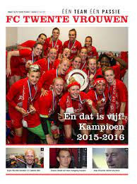 De voetbalsters van fc twente zijn woensdagavond kansloos uitgeschakeld in de achtste finales van de champions league. Fc Twente Vrouwen Krant 3 By Vestamedia Issuu