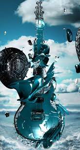 3 Dimensional Super 3d Guitar Picture Nr 61041 3d Wallpaper Iphone Iphone 6s Wallpaper Desktop Wallpaper Black