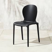 Shop Musa Black Plastic Outdoor Chair Classic Italian Style In Resilient Black Textured Plastic Itali Modern Outdoor Chairs Dining Chairs Metal Dining Chairs