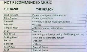 Got the idea from fascistball, i liked his version so i decided to make my own. Here S What Music Was Banned In The Soviet Union And Why Consequence