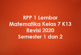 Hubungan antar garis, rpp 11 : Rpp 1 Lembar Matematika Kelas 7 K13 Revisi 2020 Semester 1 Dan 2 Beritapppk Com