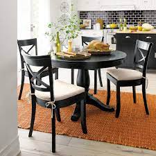 Our versatile shayne kitchen table features a smooth top with two leaves that expand its length. Avalon 45 Black Round Extension Dining Table Reviews Crate And Barrel