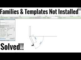 Our revit template creates beautiful drawings in revit. Revit Architecture 2013 2014 2015 2016 2017 Templates And Families Not Installed Solved Tutorial 1 Youtube