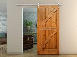 Enjoy Arts And Crafts In Your Me Time Room Accented By Ultra Modern Single Face Mount Barn Door Hanging Interior Exterior Doors Exterior Doors Door Hanging