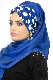 Aise Tesettur Saks Mavi Hazir Sal 1 Moda Stilleri Moda Mavi