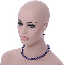 10 mm de profondeur en verre Violet Collier de perles, bracelet Flex et  pendants de boucles d'oreilles en argent plaqué