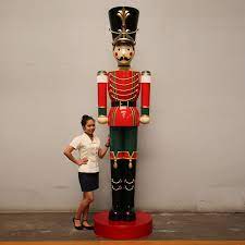 125 cm / 49.2'' repeat width: Casse Noisette Geant Statues Personnage Et Decors Resine