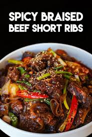 Spicy Galbi Jjim Korean Braised Beef Short Ribs Recipe Video Seonkyoung Longest Recipe In 2020 Short Ribs Recipe Beef Short Rib Recipes Braised Beef Short Ribs Recipe