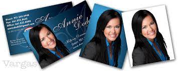 Where do you crop in a business headshot? Photo Business Cards Package Vargas Creative Group Inc