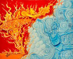Check spelling or type a new query. Fire And Ice Drawing By John Peaspanen