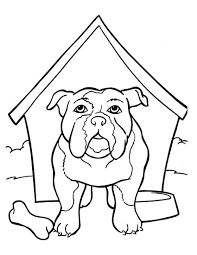 Download and print these french bulldog coloring pages for free. Bulldog Is In The Kennel Coloring Pages Dog Coloring Pages Coloring Pages For Kids And Adults