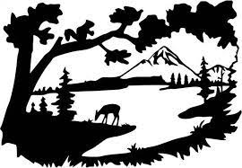 We provide stencils in 125 micron and 190 micron. Landscape Picture Of The Forest Amee House Silhouette Art Silhouette Clip Art Silhouette Painting