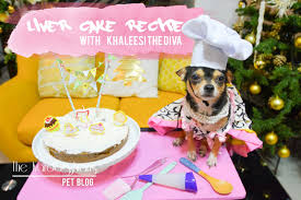 Sinfully sweet and oh so tempting; Bake A Liver Cake Dog Cake Recipe Kardogshians Pet Blog