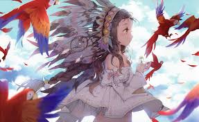Under the copyright disclaimer under section 107 of the copyright act 1976, allowance is made for fair use. Red Blue Cian Girl Anime Animals Loros Gorro Eyes Wallpaper 3395x2078 495875 Wallpaperup
