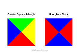 Hourglass Quilt Block A Half Square Affair