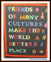 Shop today for classroom decorations to support classroom themes, seasonal decorations and lesson plans. Image Result For Esl Classroom Decorations Back To School Bulletin Boards School Bulletin Boards Multicultural Bulletin Board
