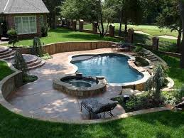 36 Cool Small Pool Backyard Designs Ideas On A Budget Homeridian Com Backyard Pool Landscaping Small Pool Design Small Backyard Pools