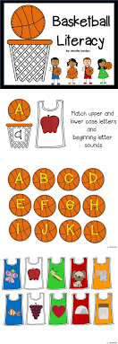 Basketball Literacy Center Literacy Alphabet Activities Preschool Preschool Literacy